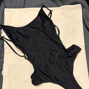 Black One-Piece Swimsuit